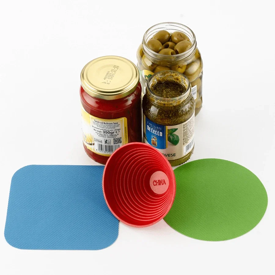 1/3 stücke Gummi Dosenöffner Glas Opener Greifer Pads Nicht-Slip Silikon Glas Greifer Für Menschen Mit Niedrigen Festigkeit küche Gadgets – Detail 2