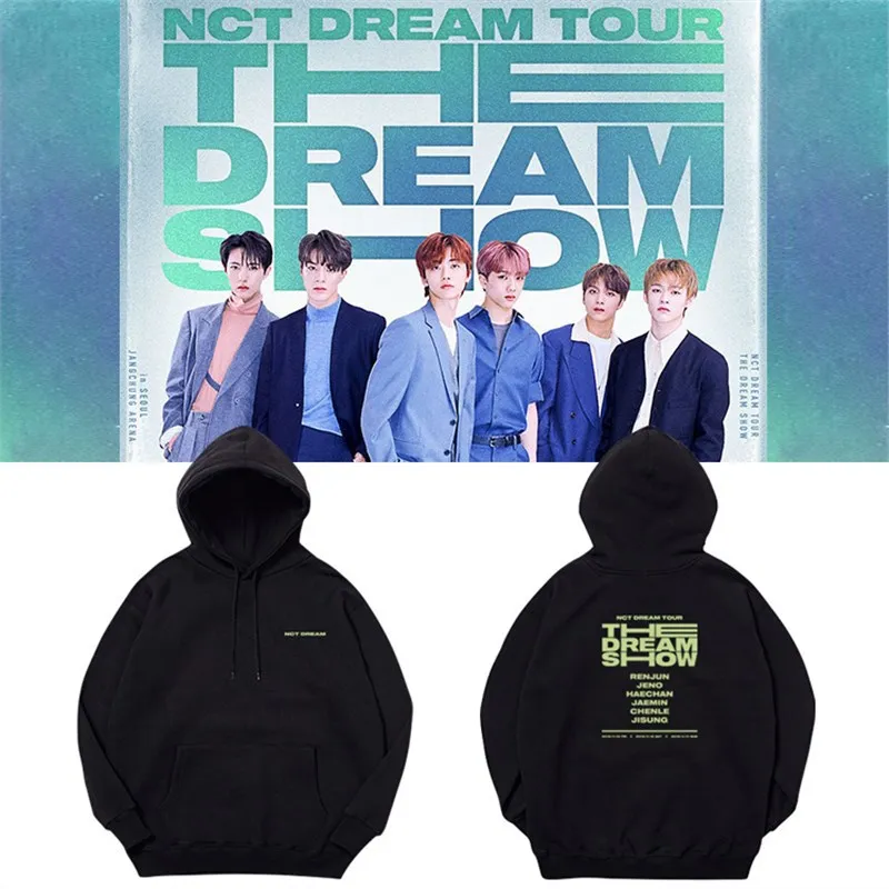 KPOP NCT Dream Tour The DREAM SHOW MARK Jeno HAECHAN JAEMIN Chenle Jisung Oversized Women/Men Hoodie Sweatshirt Couple Clothes