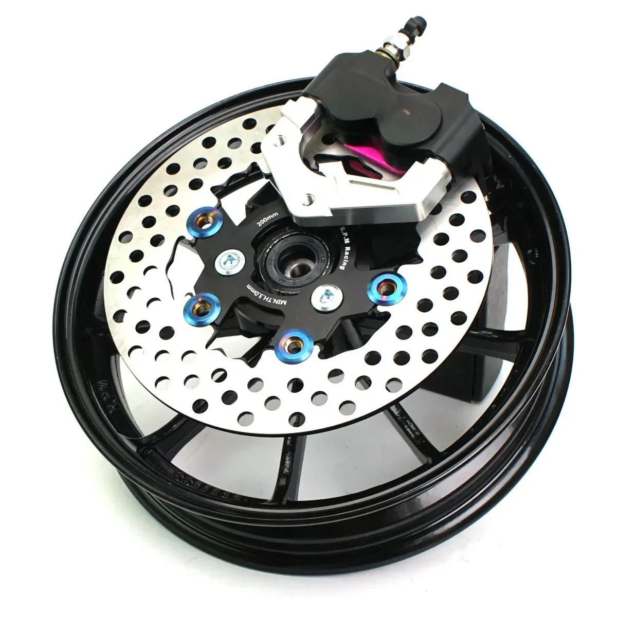 200mm/220mm Motorcycle Scooter Rim Wheel Brake Disc Brake Pump 70mm mounting hole Disc For Honda DIO ZX AF18 AF25 af28 af34 35 H - Image 2