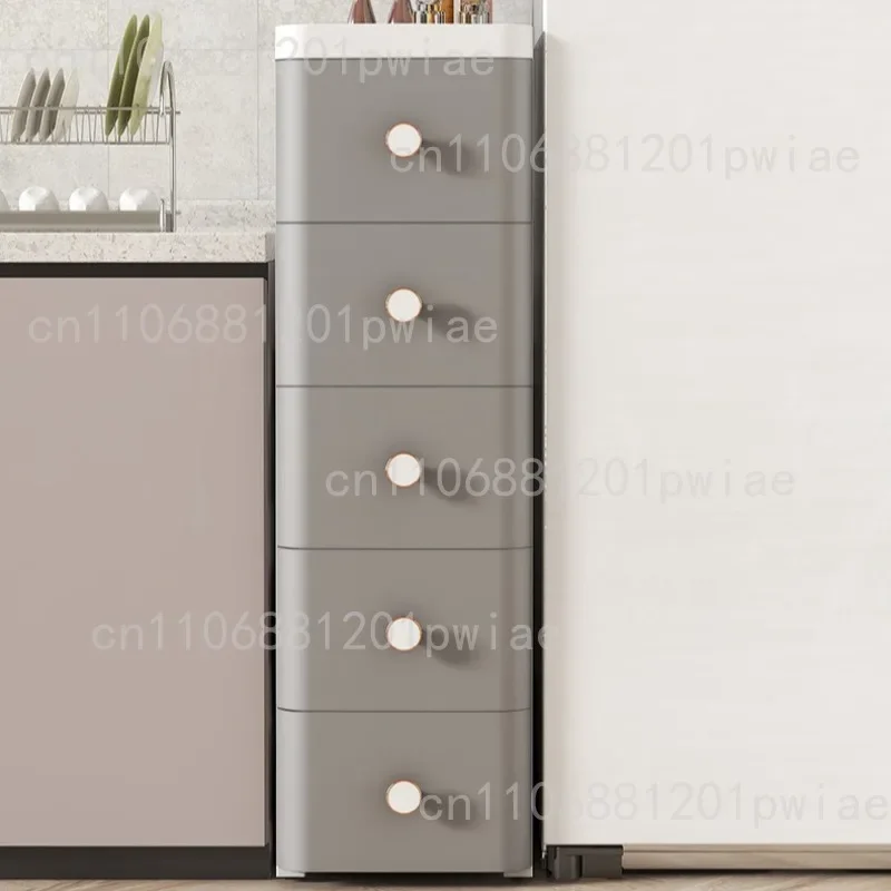 20cm Gap Storage Bathroom Cabinets Bathroom Furniture Drawer-type Kitchen Multi-layer Cabinet Home Narrow Storage Shelf