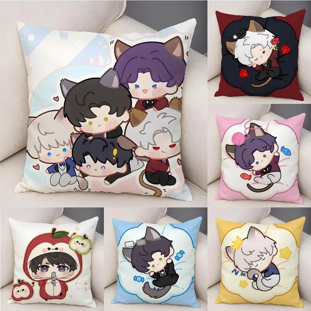 Romantic Game L-Love And Deepspace Cushion Cover Plush Decorative Pillow Case With Hidden Zipper Fashion Room Decor For Home