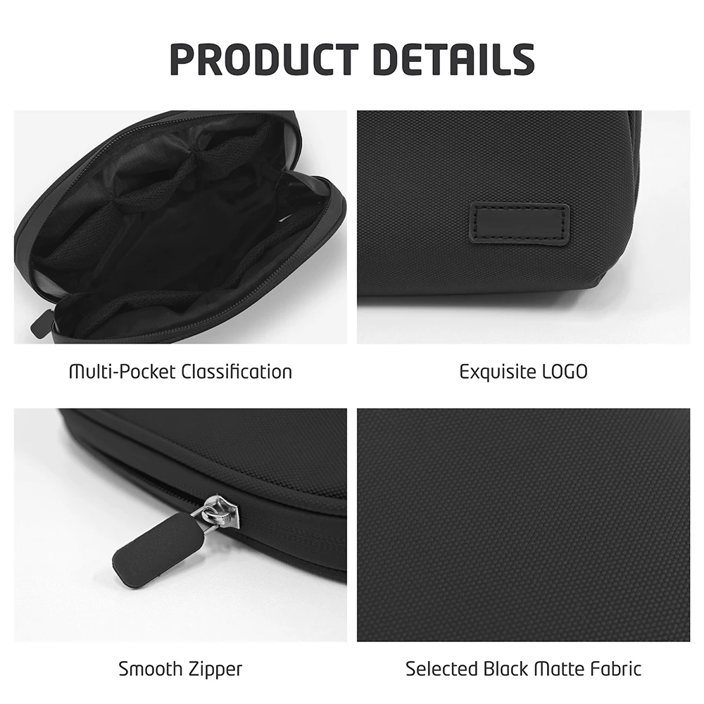 Kabel-Aufbewahrungstasche, wasserdicht, digital, elektronisch, Organizer, tragbar, USB, Datenleitung, Ladegerät, Stecker, Aufbewahrungstasche, Reise-Make-up-Tasche – Detail 10
