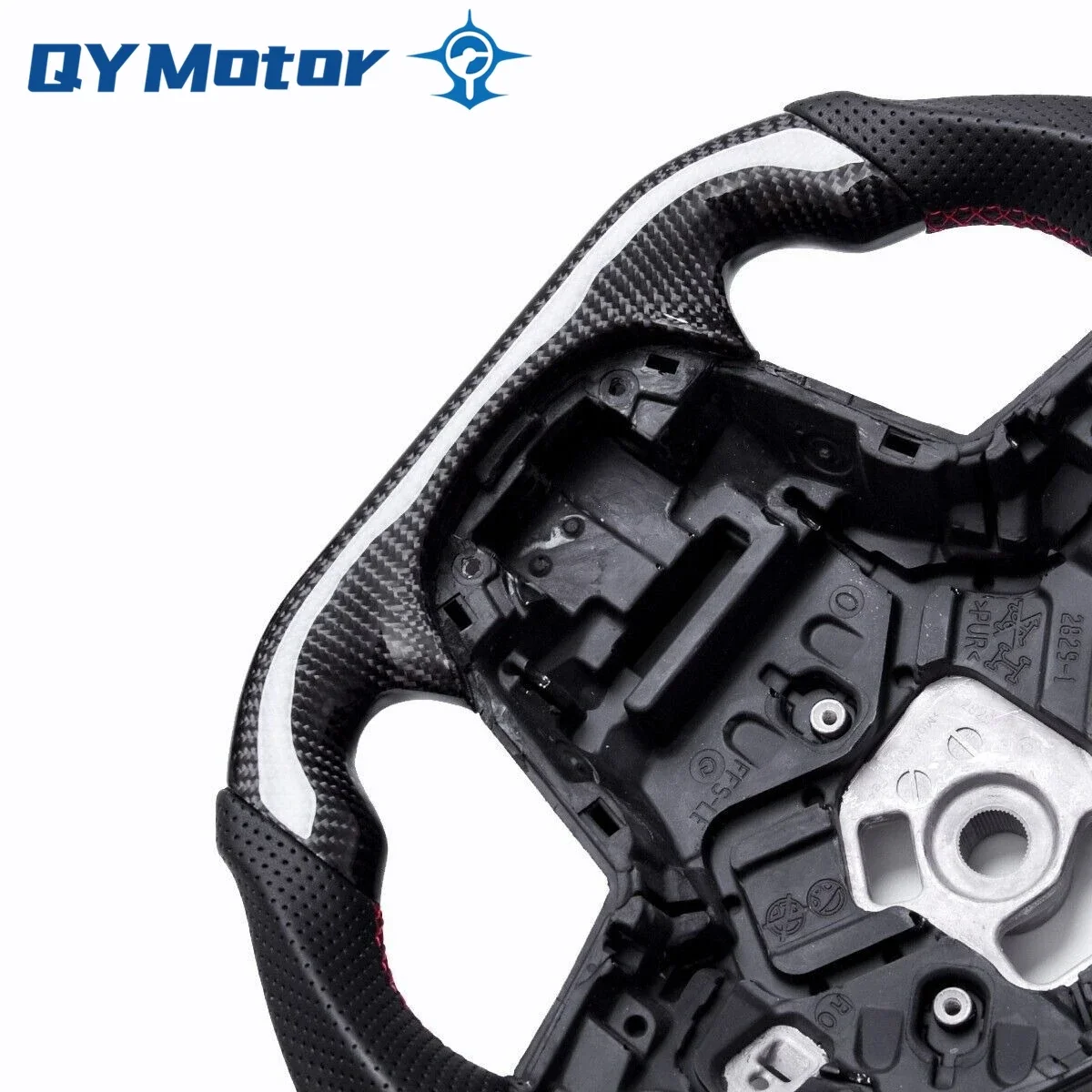 Real Carbon Fiber Steering Wheel Perforated Leather For Toyota GR Supra A90 MK5 2020 2021 2022 2023 Racing Sport