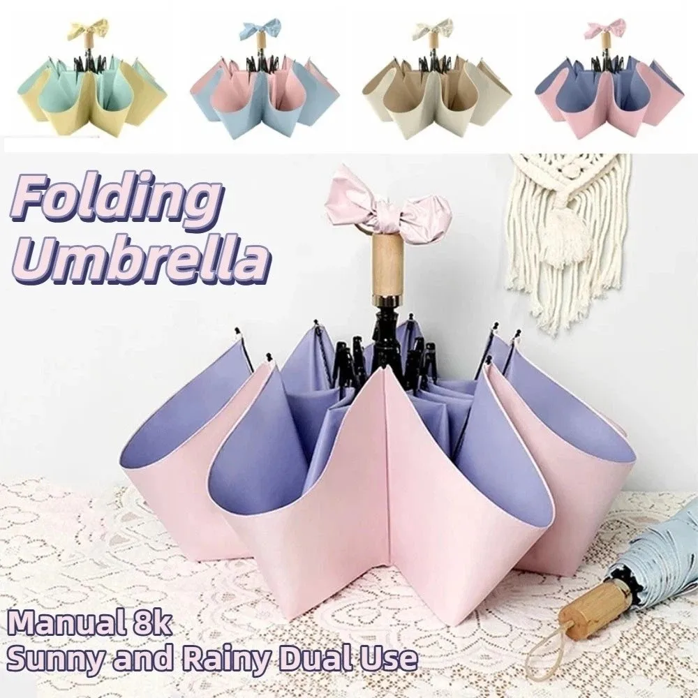 

UV Protection Color Glue Umbrella Thickened All-weather Rain or Shine Mini Sun Umbrella UPF 50+ Anti-UV Coating