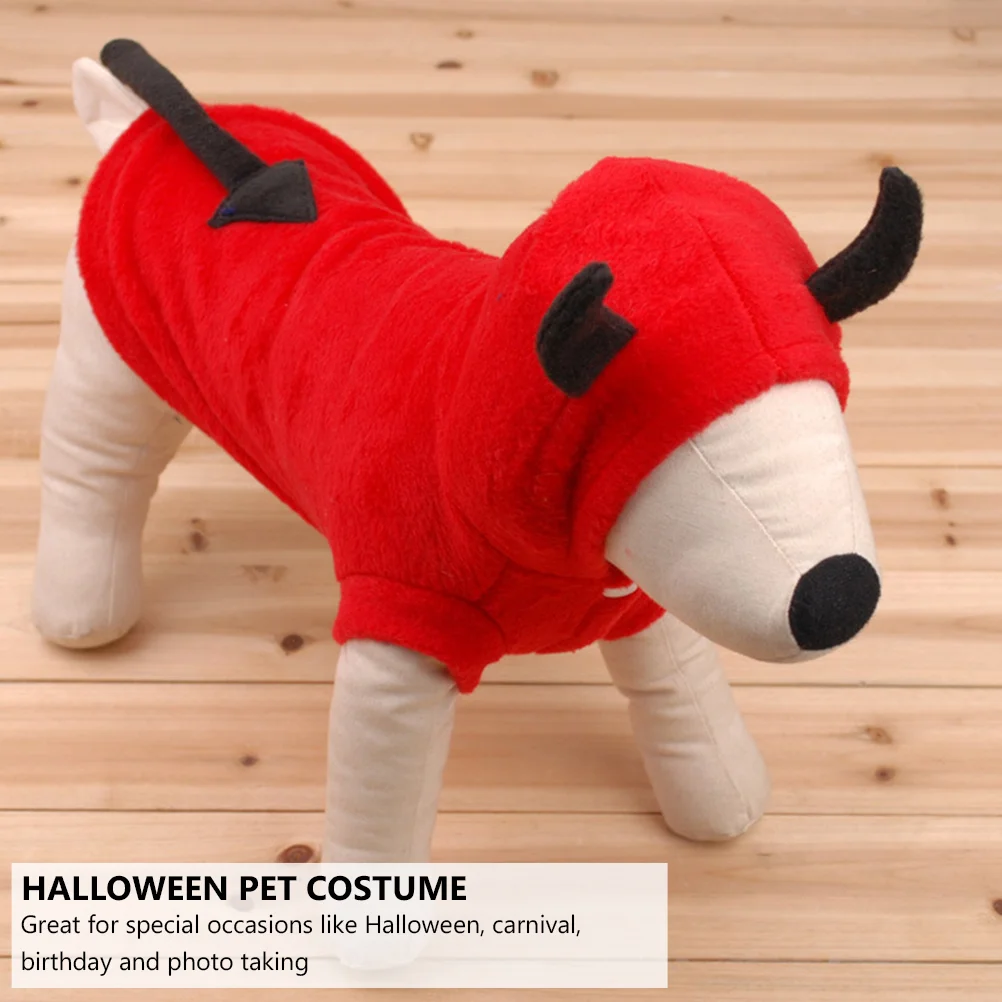 Pet Transformation Costume Dog Clothes Halloween Winter Face Mask Coat Man Costumes