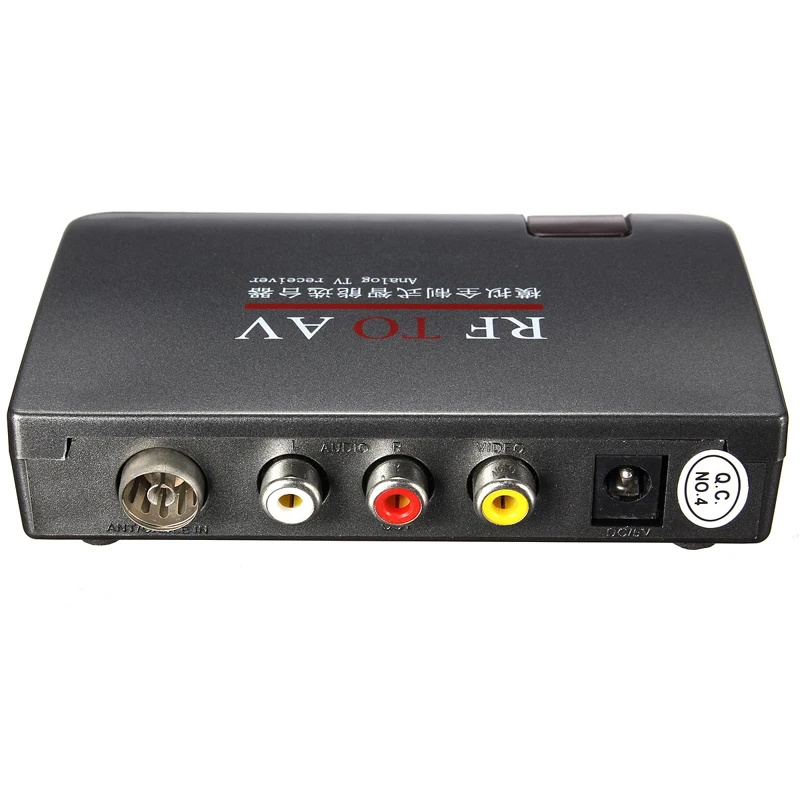 Ricevitore RF a AV ricevitore TV via cavo analogico stazione convertitore Vedio-selettore senza limitazione di posizione con telecomando