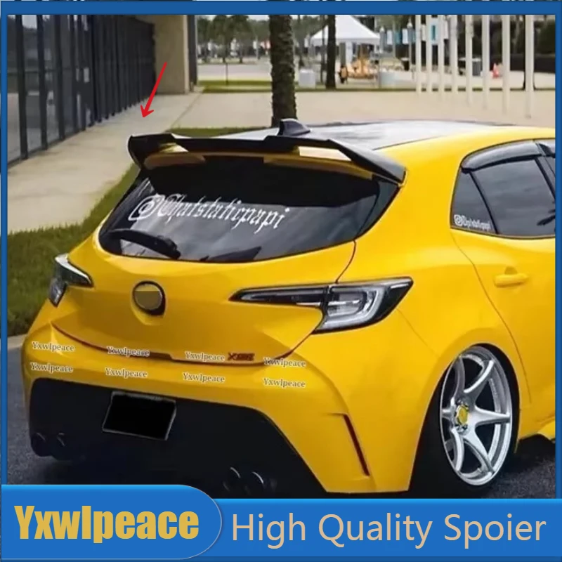 For Toyota Corolla Hatchback 2019 2020 2021 2022 Rear Roof Spoiler ABS Plastic Primer Color Trunk Wing Body Kit Accessories