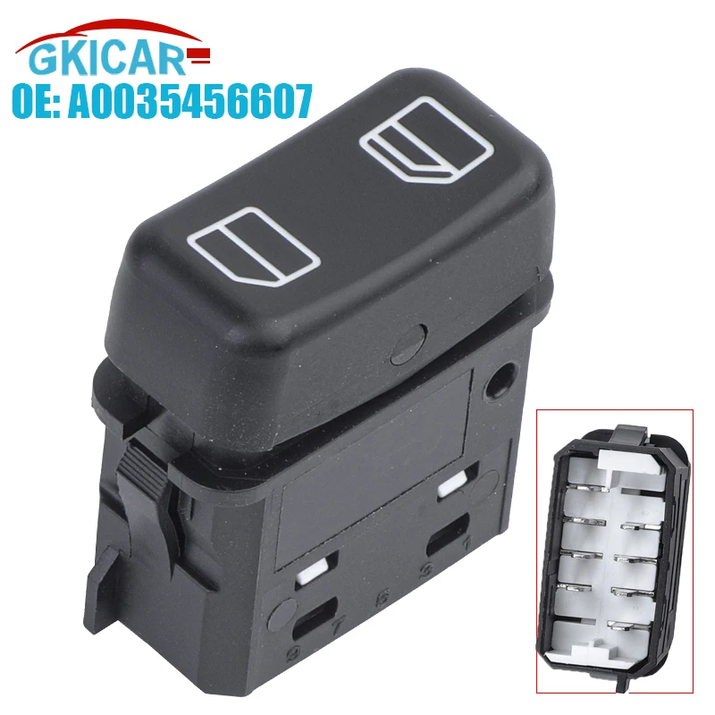 Interruptor eléctrico de ventanilla única para coche Mercedes Benz, interruptor de ventanilla única para camión Axor Atego Actros MP2 MP3, A0035456607 0035456607, 2002- 2011
