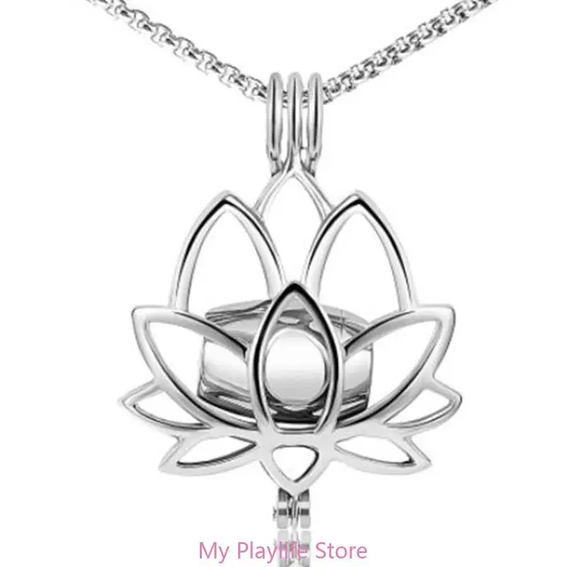 Flower Shaped Cremation Urn Bar Jewelry Pet Cremation Jewelry Ashes Necklaces Creative Pet Cremation Jewelry