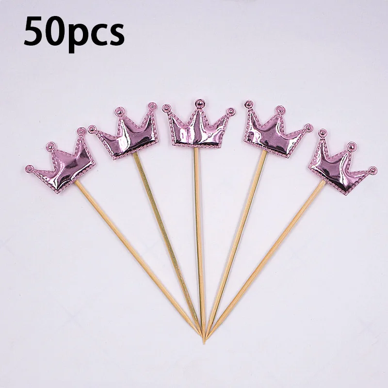 50 Stück Einweg-Bambusstäbchen für Geburtstagskuchen, Dekoration, Party, Hochzeit, Dekorationen, Tisch, Gemüse und Obststäbchen – Detail 20