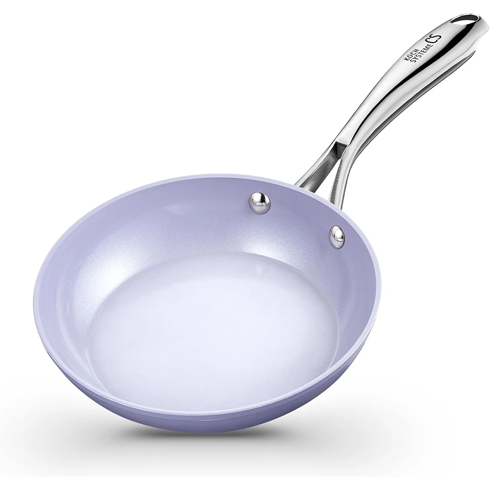 

KOCH SYSTEME CS Small Frying Pan, Nonstick 8 Inch Frying Pan with Non Toxic Ceramic Coatings, Nonstick Fry Pan, Small Skillet
