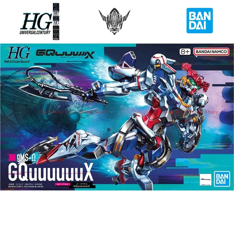 

In stock Bandai HG 1/144 HGUC Gundam GQuuuuuuX Assembly model collect Holiday Gifts Decorations Ornaments Trendy toys