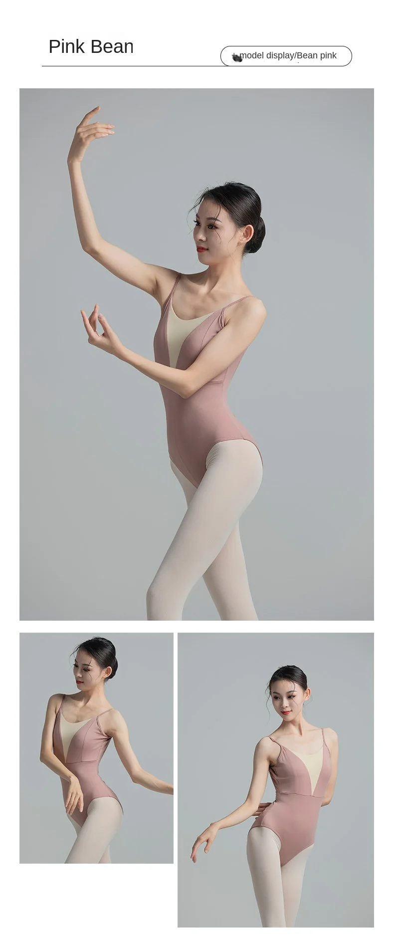 Elegantes, stilvolles Ballett-Gymnastik-Trikot mit hohem Rückenausschnitt, U-förmigem Rücken, Netzstoff-Fischschwanz-Einsatz und Kragen für Schwanentanz-Training – Detail 21
