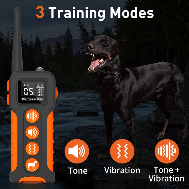No Bark No Shock Vibrating Collar for Dogs Dog Training Collar with Remote Waterproof Vibrating Collar for Dogs Training