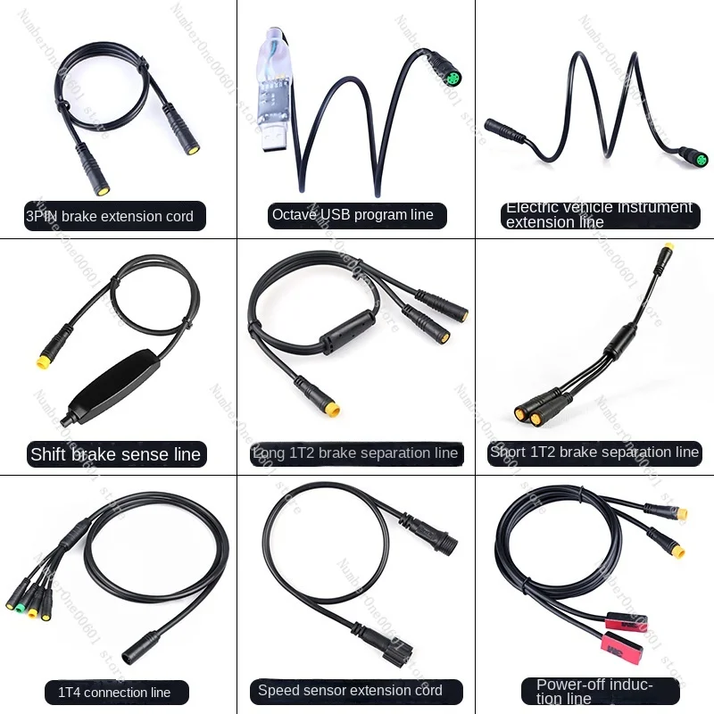 

Bafang Mid-Mounted Electrical Machine Accessories Instrument Extension Cable 3pin Extension Cable Brake Power off Induction