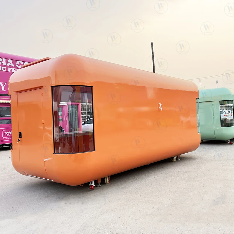 Good Quality Mobile Food Trailer MilkTea Shop Snack Fully Equipped Custom Cheap Bakery Food Truck