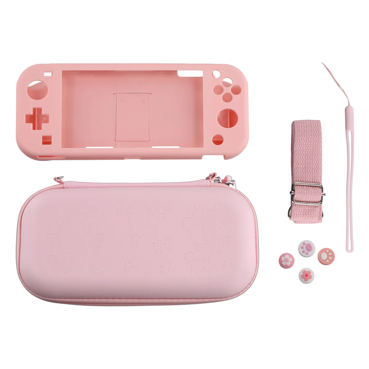 MACH Pink Carrying Case Compatible with Nintendo Switch Lite, Portable Nintendo Switch Lite Bag for Switch Lite with Storage