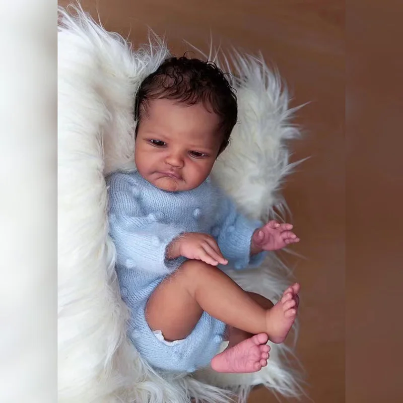 NPK 20 นิ้วทารกแรกเกิด Reborn ตุ๊กตาชุดเด็กสิงหาคมเหมือนจริง Soft Touch สีสดตุ๊กตาที่ยังไม่เสร็จอะไหล่