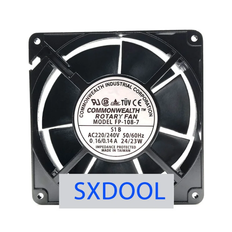 

Вентилятор корпусный S+ FP-108-7 12738 AC220V 127мм 12.7см 220В с шарикоподшипником 127X127X38мм