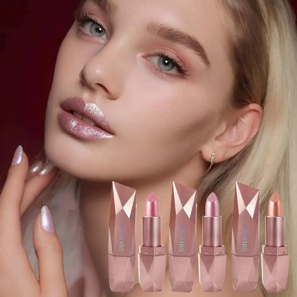 Brillo brillo lápiz labial Color de labios de alto impacto, bálsamo labial teñido hidratante, fórmula ligera e hidratante para el cuidado de los labios