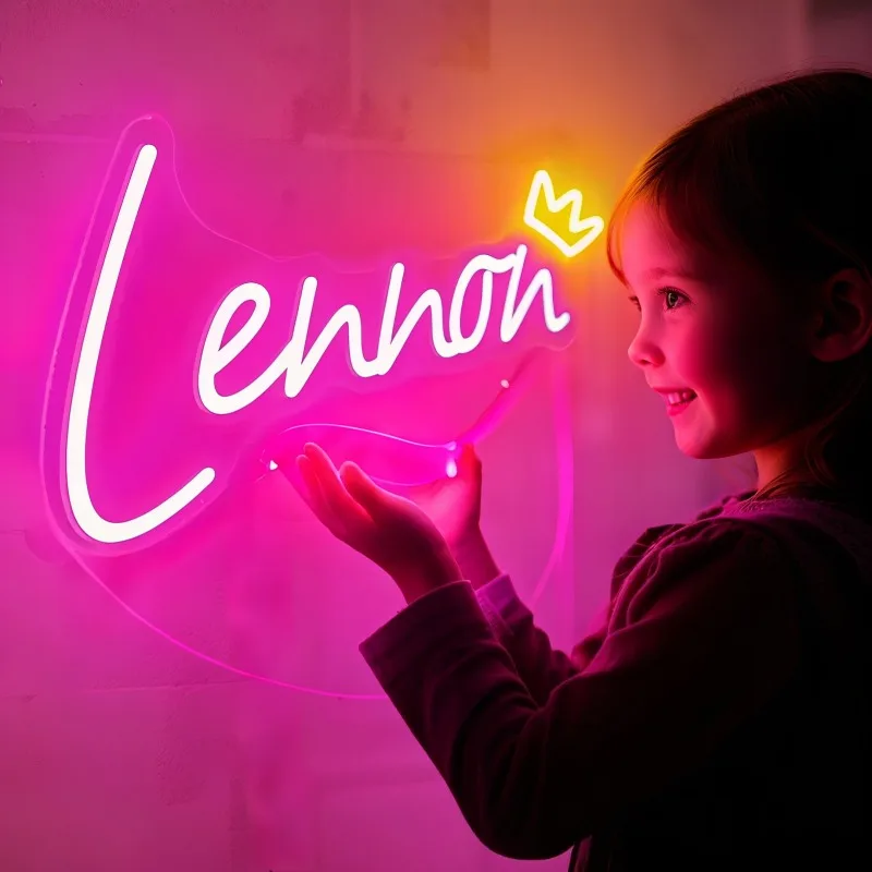 Custom Neon LED Name Sign for Kids & Teens | Personalized Wall Decor | Bedroom Light Birthday Gift Unique Customizable Name Art