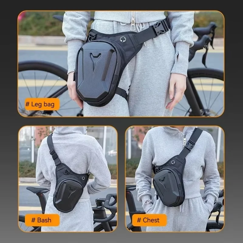 Tactical Leg Bag Men's Riding Motorcycle Motorcycle Multifunctional Waterproof Gaiters Cross body Storage Travel Hiking Cycling image 3