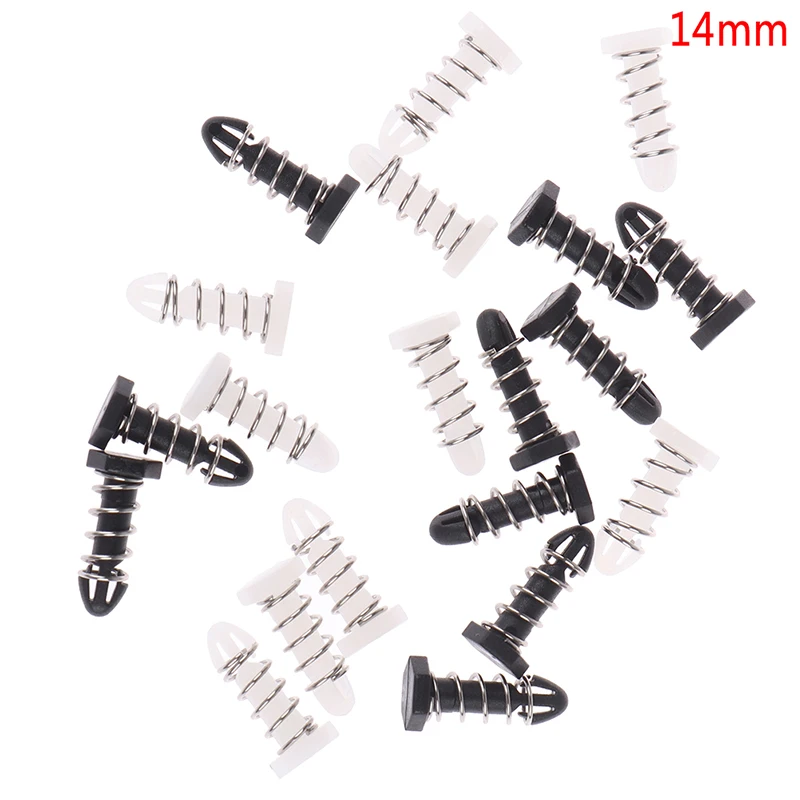 

Hot sale 10pcs 14mm Plastic Nail Southbridge Northbridge Cooling Fan Plastic Spring Clips Secure The Heat Sink