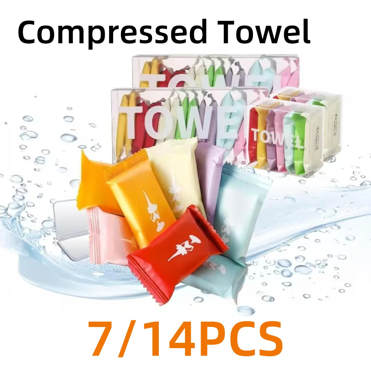 Thickened Compressed Towel Set Individually Packaged Disposable Face Towel Essential For Outdoor Cleaning Hygiene During Travel