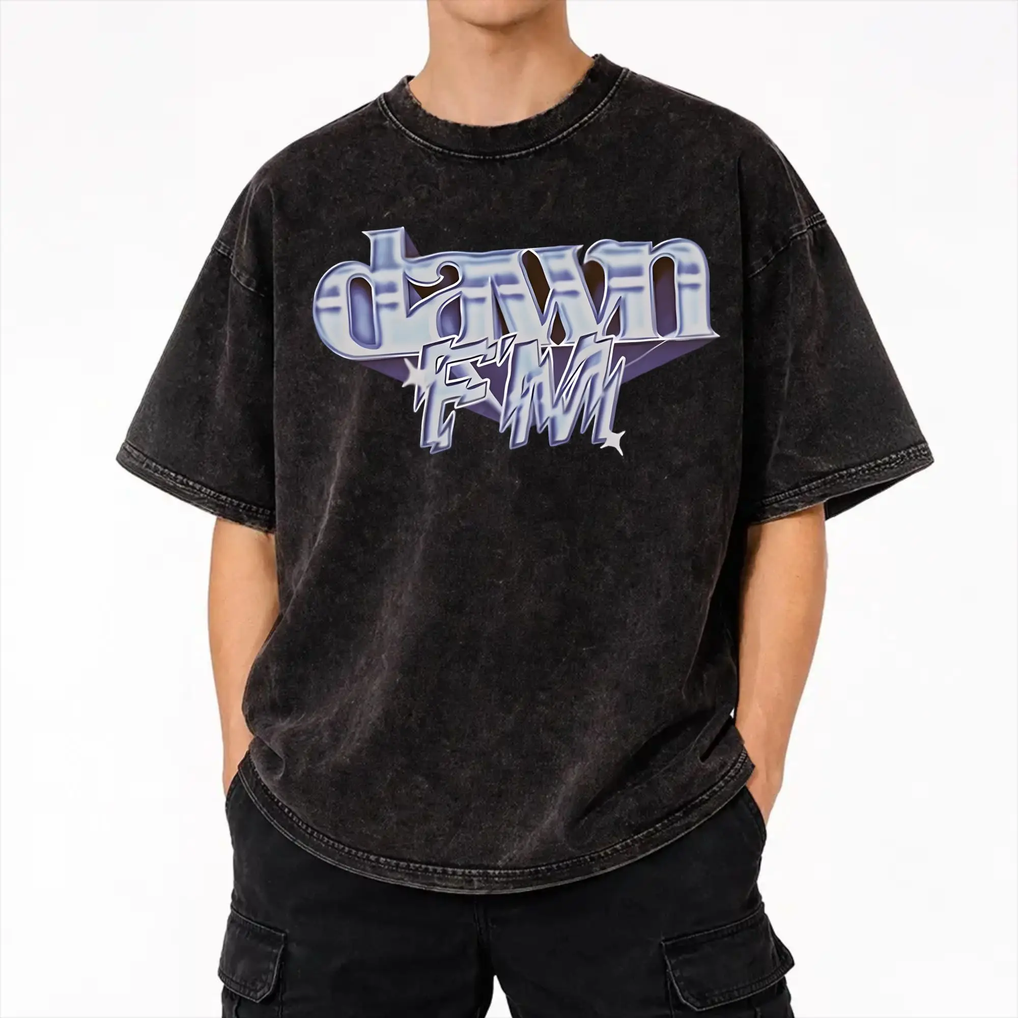 After Hours Til Dawn 2026 xo the weeknds Outfit Washed T Shirt Men Women Streetwear Hip Hop T-Shirts Printed  Tee Shirt Cotton