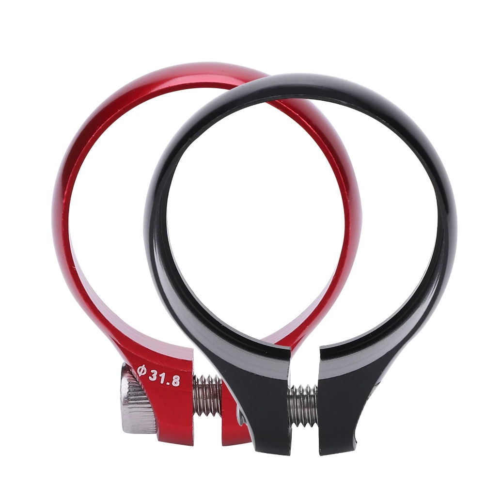 2 Colors Bike Bicycle Bolt Clamp 31.8mm for 27.2 Seatpost Super Light Bike Seatpost Clamp