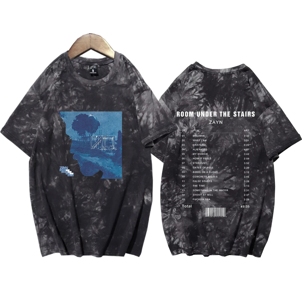 2024 Zayn Album Room Under The Stairs Tie Dye Shirt Unisex Round Neck Short Fans Gift