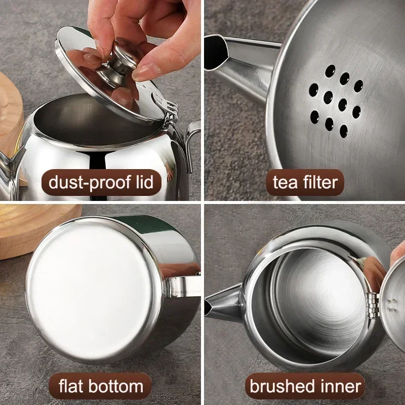 0.5L/0.9L/1.3L/2L Stainless Steel Teapot Coffee Pot Water Kettle for Gas Stove Induction Cooker - view 3