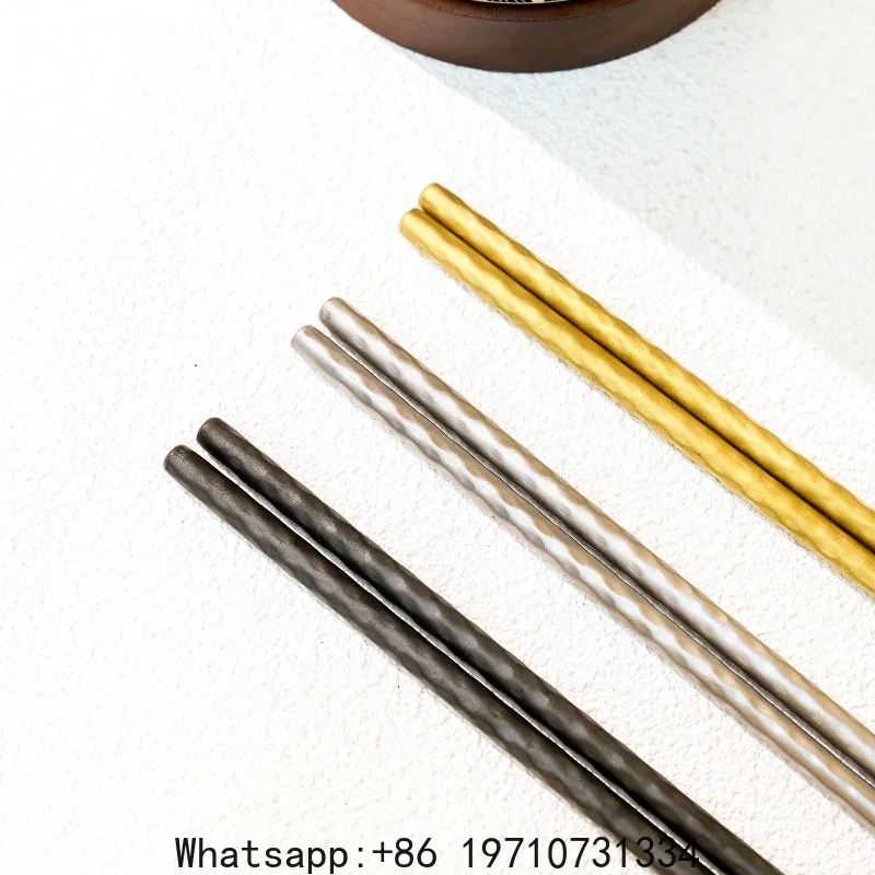 Pure Titanium Chopsticks Household High-grade Antibacterial, Anti-mildew, Anti-scalding and High Temperature Resistance