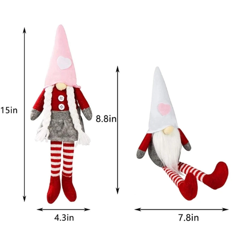 

Xmas Swedish Gnome for Doll Ornament Handmade Faceless for Doll Decoration for P Drop shipping
