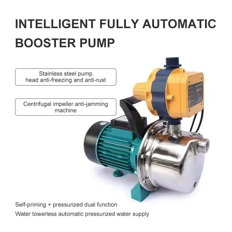 220V 50Hz Stainless Steel Automatic Water Pump Customizable OEM Low Pressure Booster Pumps for Clean Water Supply