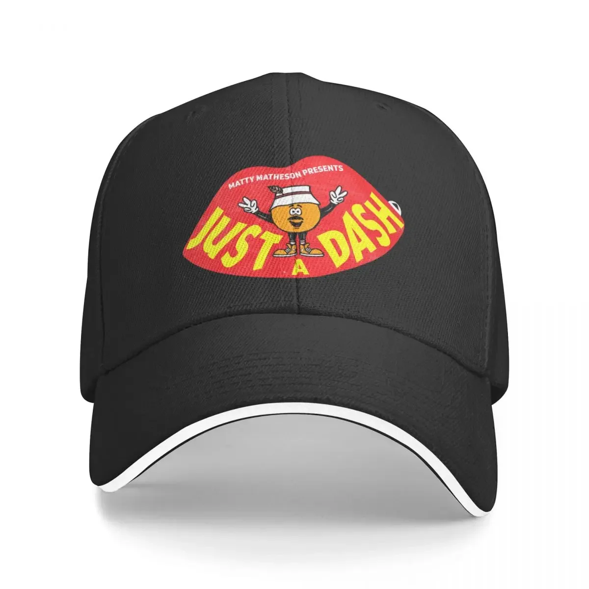 

Matty Matheson Merch Just A Dash Lips Art Baseball Cap black Hat Beach Hat Baseball Cap Hats For Women Men's