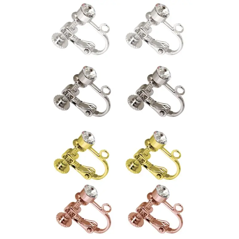 Clip on Earring Converter Secure Hypoallergenic Secure Earring Clip No Fading DIY Jewelry Making Components