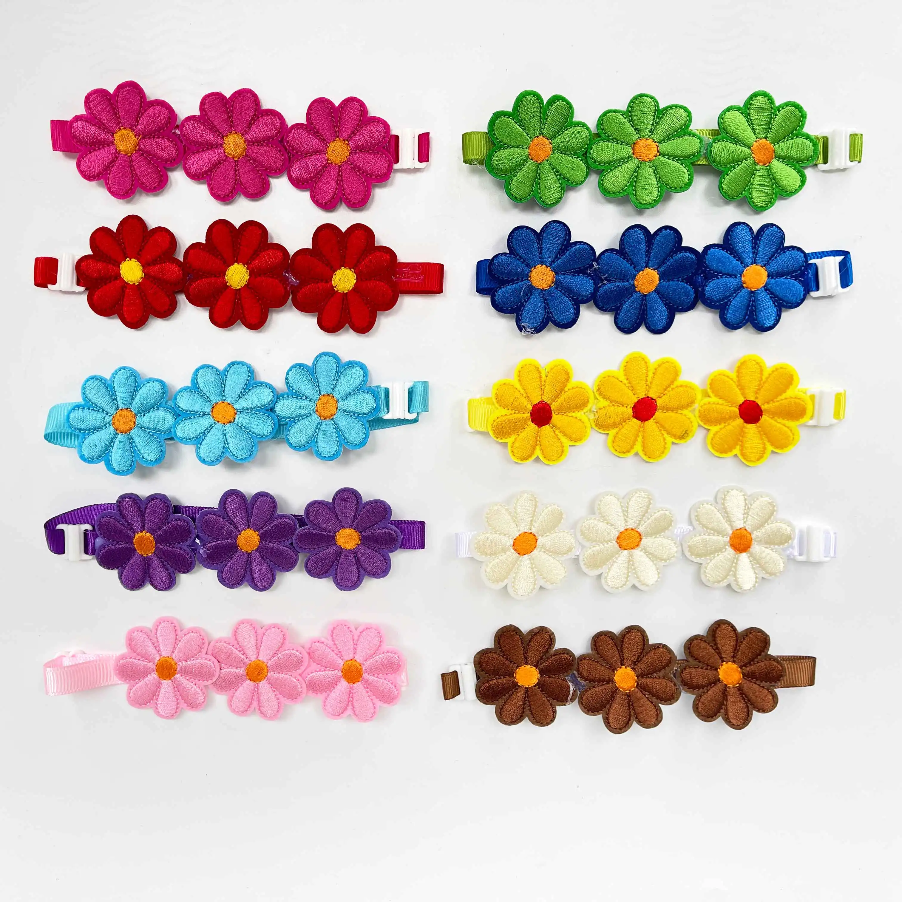 50/100pcs Dog Bow Ties Flower Bowties Small Middle Dog Bow Tie Collar Spring Pet Supplies Small Dog Pets Accessories