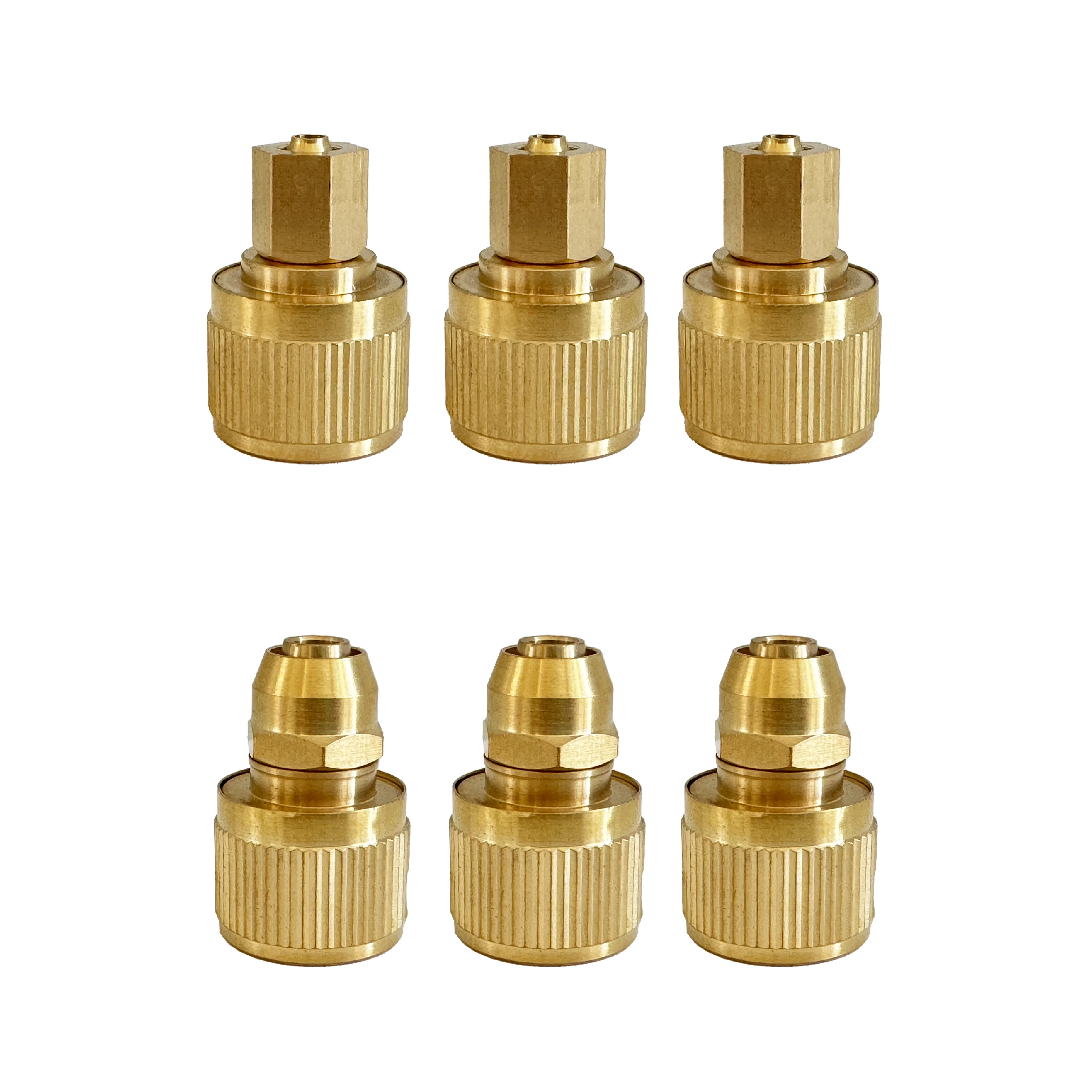 

3/8'' 1/4'' Brass Hose Fittings Copper Quick Connector 8/11mm 4/7mm Water Pipe Joint for Garden Watering System