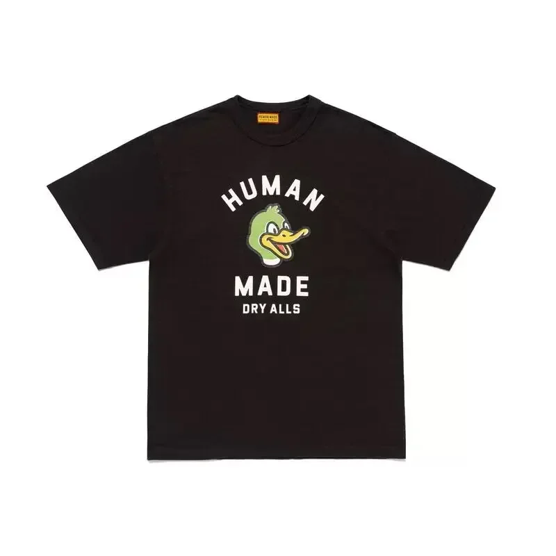 Human Made 26SS Animal Graphic Slub Cotton T-Shirt, Store Limited Crewneck Tee for Unisex