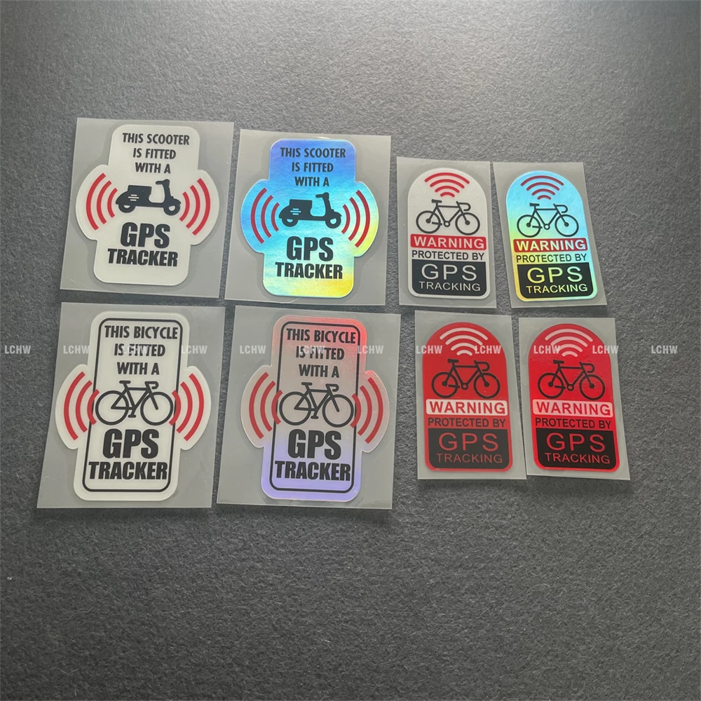 2x GPS TRACKER Sticker Car Styling Vinyl Motorcycle Bike Cycleing Anti-thefy Alarm Decals
