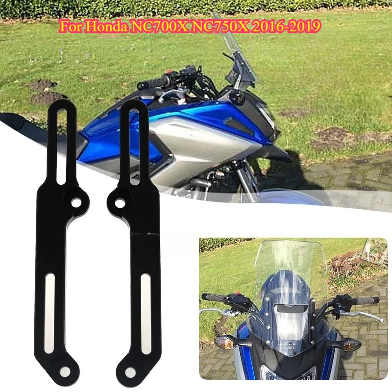 Motorcycle Windshield Riser Bracket Windscreen Height Adjustment Support Stand For Honda NC700X NC750X 2016‑2019 Modification