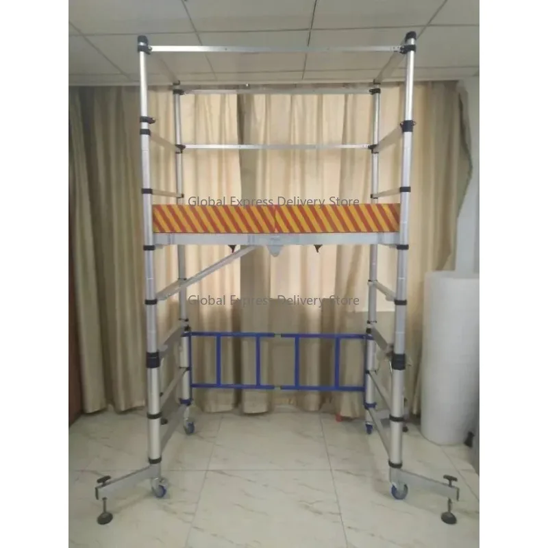 

3-Section Telescopic Aluminum Mobile Scaffold Ladder: Hot Sale, CE Certified