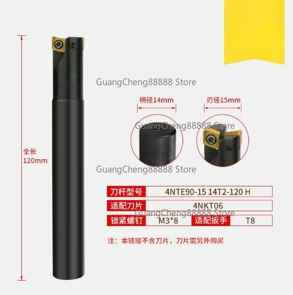 4N TE90 4NKT Rapid Feed Milling Holder TE90 Milling Head 4NKT060308R Milling Cutter CNC Holder 4NKT060308 Carbide Insert