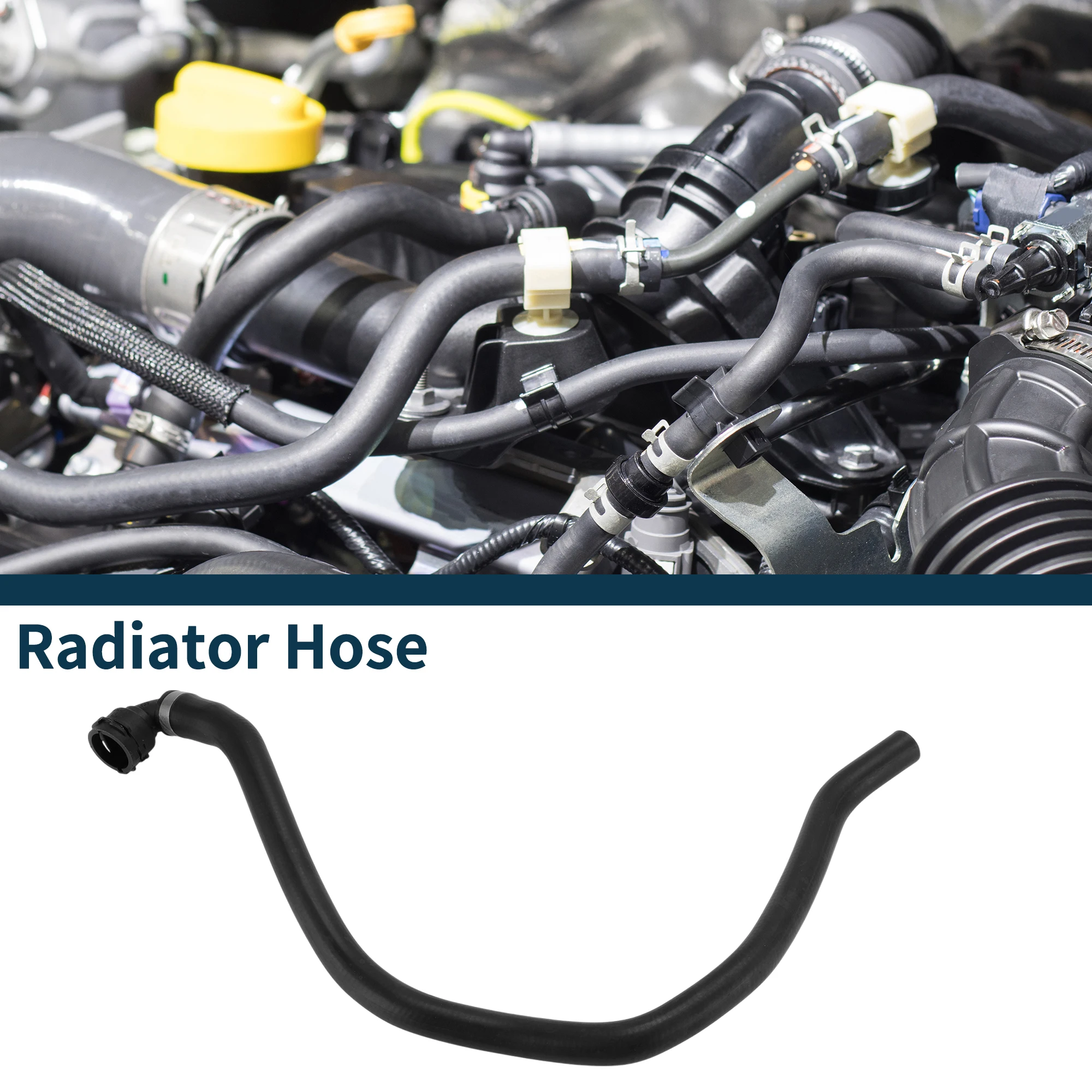 

UXCELL Radiator Hose Heater Hose No.64218409066 for BMW X5 2000-2003 Rubber Coolant Pipe Black 1 Pcs