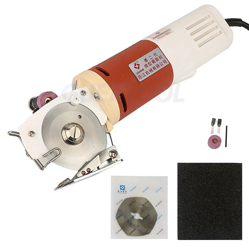 

Электрические ножницы для резки ткани, круглый нож, резак для ткани, 65 мм, вращающееся лезвие для ткани, ткани, кожи, 220 В