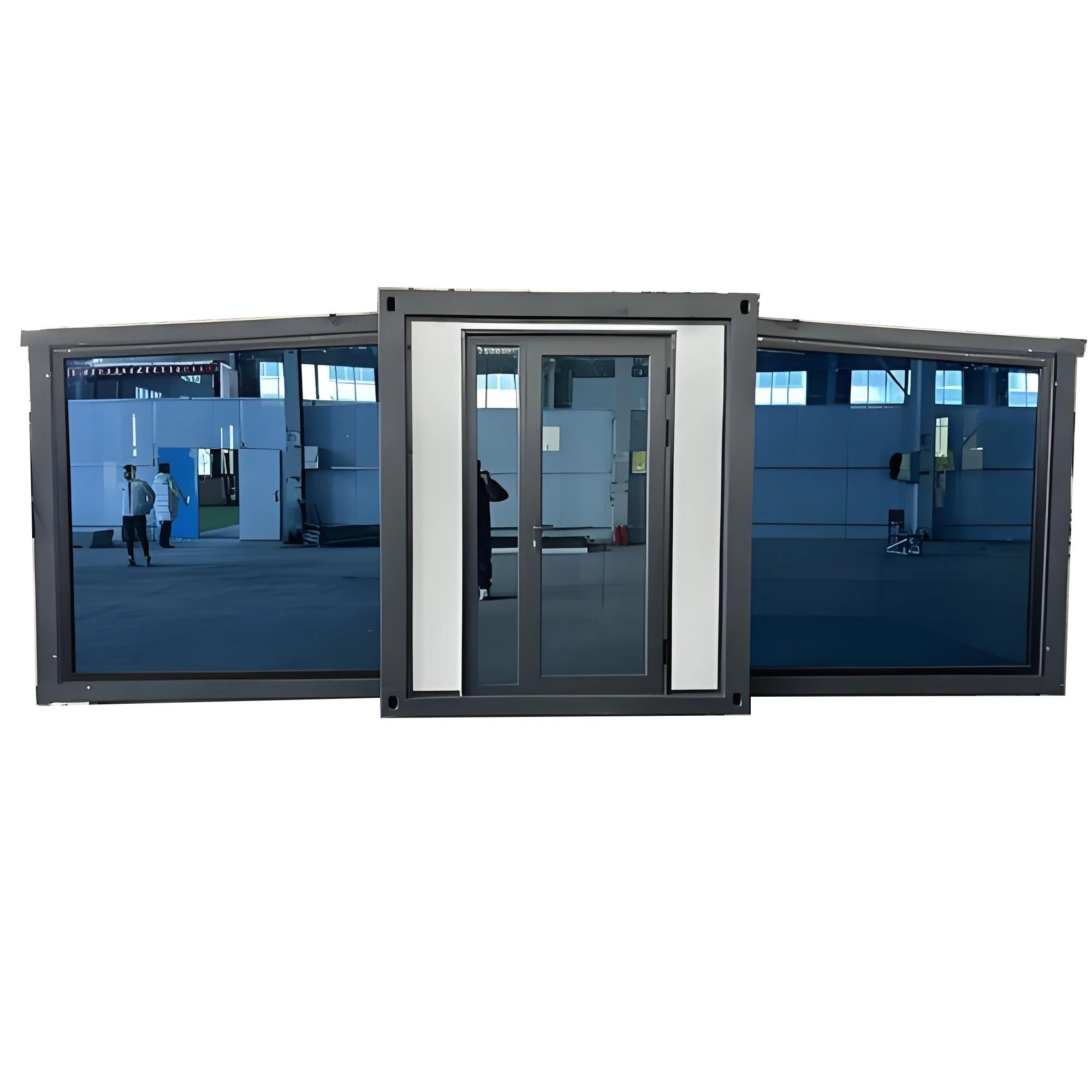 Large Space Double Wing Folding Luxury Prefabricated Cabin 20ft 40ft Expandable Container House