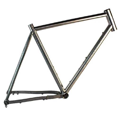 Ti Cyclocross And Gravel Bike Frames With Flat Mount Disc Brake Titanium 700C Thru Axle Dropout-Bicycle Frame