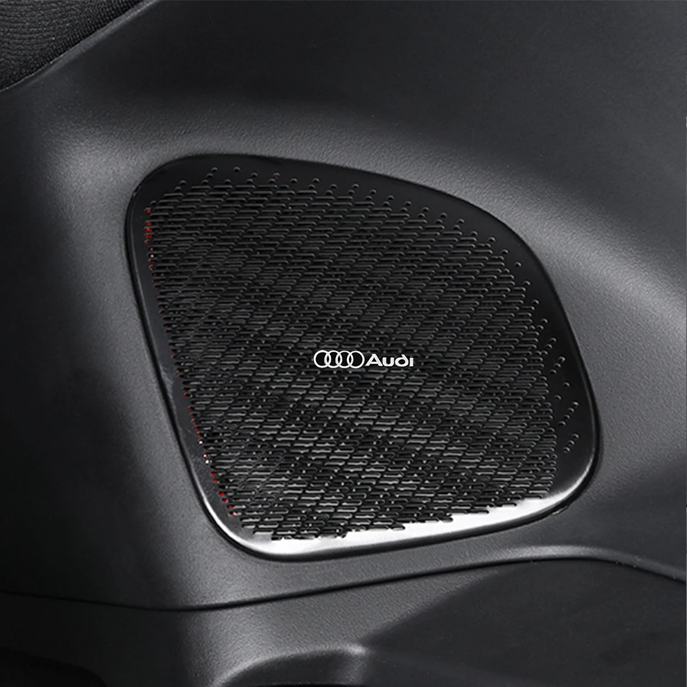 3D Aluminum Car Audio Decoration Sticker Auto Badge Decal For Audi A4 B7 A6 C7 B9 B6 A5 B8 C6 4F A5 A3 A1 Sline 8P S4 8L Q6 Q4 view 5