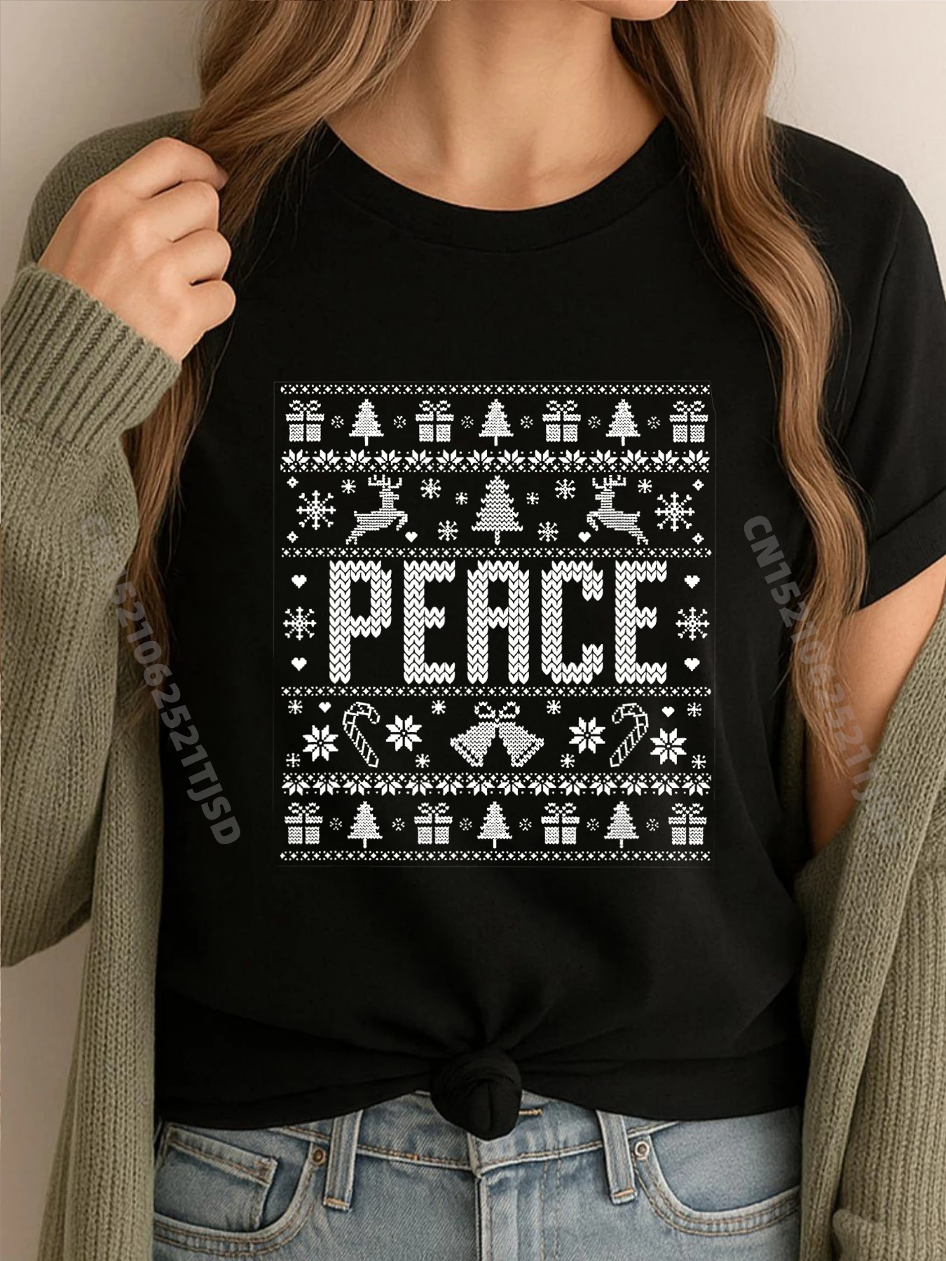 

I Come In Peace Пара одинаковых уродливых рождественских мужских костюмов 2025Хэллоуин в японском стиле